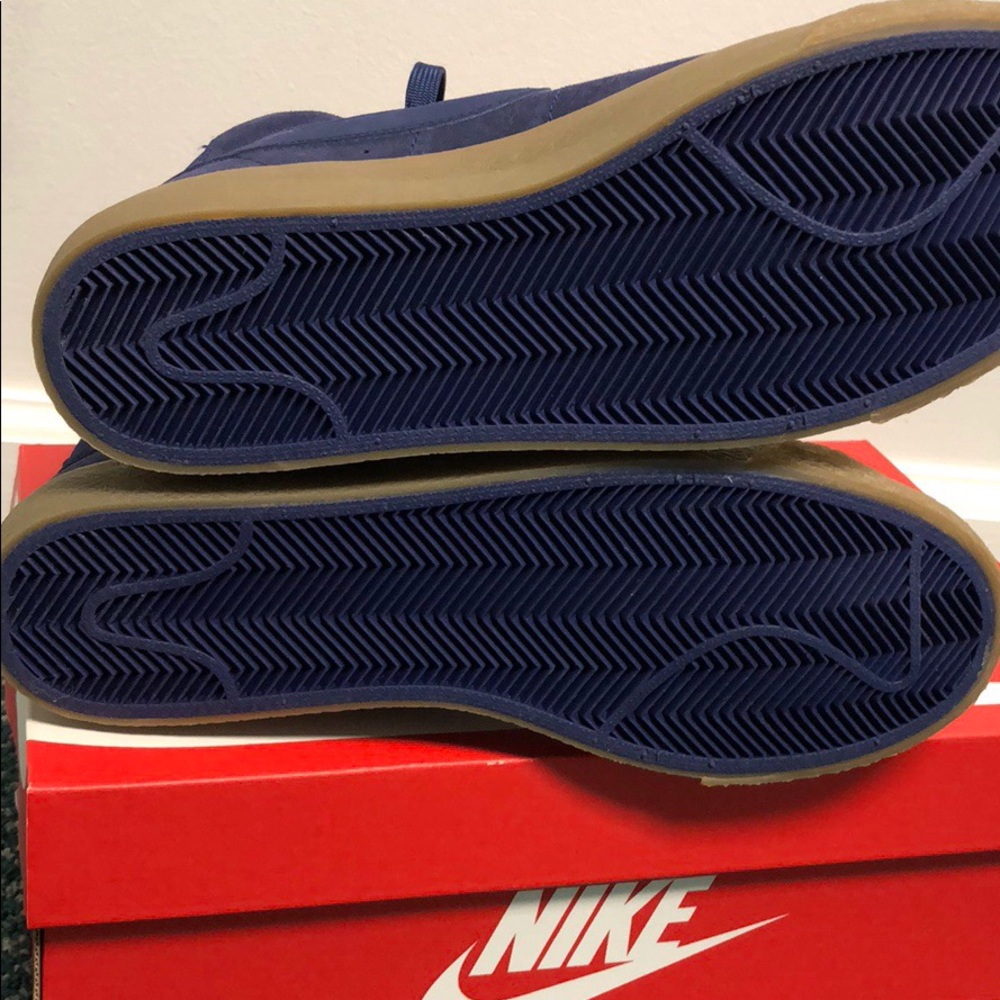 Nike Blazer Mid Blue Suede 8.5 Women’s - Picture 6 of 8